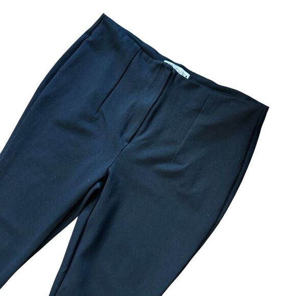 ZARA Black High Rise Waist Mini Eye & Hook Ankle Hem Dress Pants - Picture 2 of 10